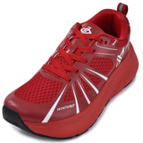 JACKSHIBO Mens Wide Toe Box Shoes Wide Width Sneakers Athletic Tennis Gym Workout Road Running Cross Training Walking Shoes Cushioned Zero Drop Platform Sneakers Red - AZ Depot Express
