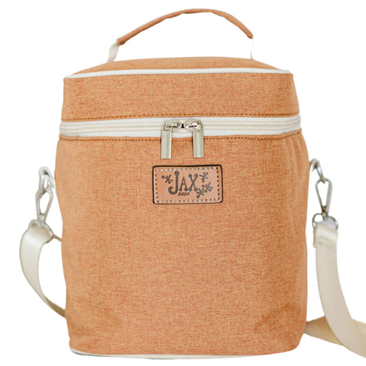 Jax 2020 Breastmilk Cooler Bag | Insulated Formula Container for 6 Bottles or Breast Milk Storing Bags | Baby Bag for Breast Milk or Formula| Breastmilk Storage Bag Pocket for Ice Pack (Burnt Orange) - AZ Depot Express