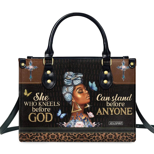 Jesuspirit Leather Handbags For Women - Bible Bags Religious Bag - Christian Gifts For Women (Black Women Medium) - AZ Depot Express