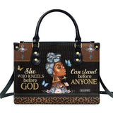Jesuspirit Leather Handbags For Women - Bible Bags Religious Bag - Christian Gifts For Women (Black Women Medium) - AZ Depot Express