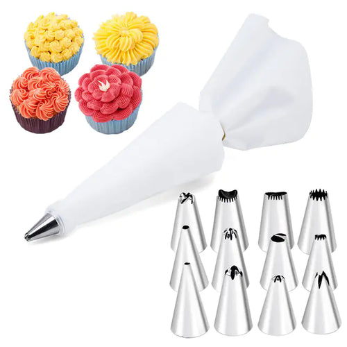 14-Piece Cake Decorating Tip Set