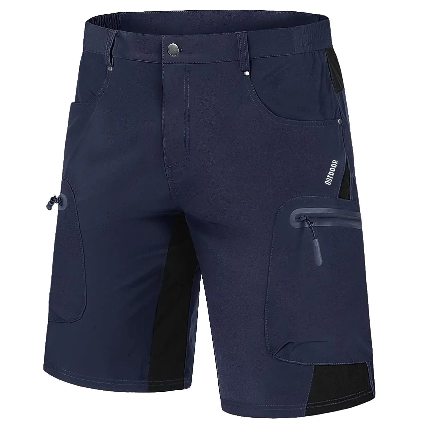 MAGCOMSEN Men's Quick Dry Athletic Hiking Shorts with Pockets - Big & Tall, Summer Navy - AZ Depot Express