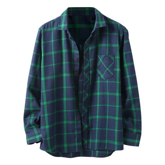 Mens Long Sleeve Button Down Shirts Wrinkle Free Plaid Button up Shirts for Men Long Sleeve snap Shirts for Men 4XL Tall Long Sleeve Shirts for Men Work Gray Men t - Shirts - AZ Depot Express
