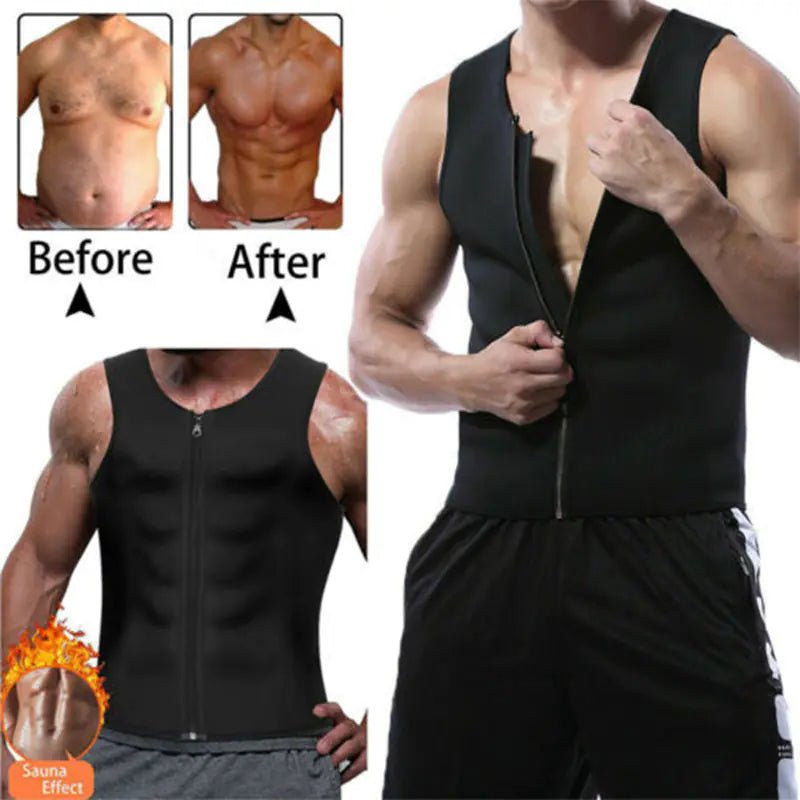 Men's Neoprene Waist Trainer Vest for Weight Loss - AZ Depot Express