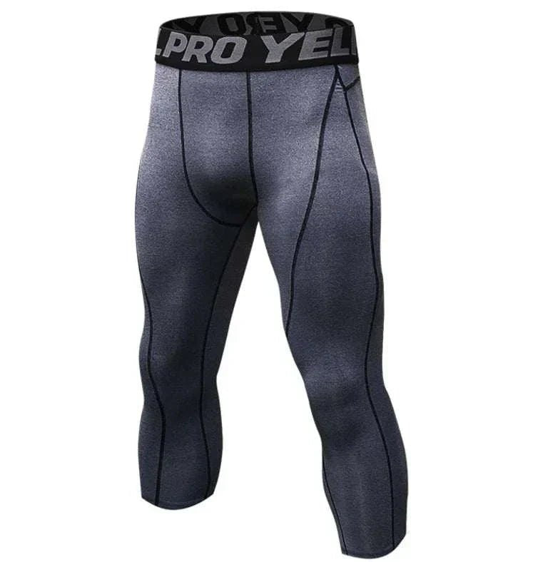 Men's PRO Cropped Fitness Running Training Pants - AZ Depot Express