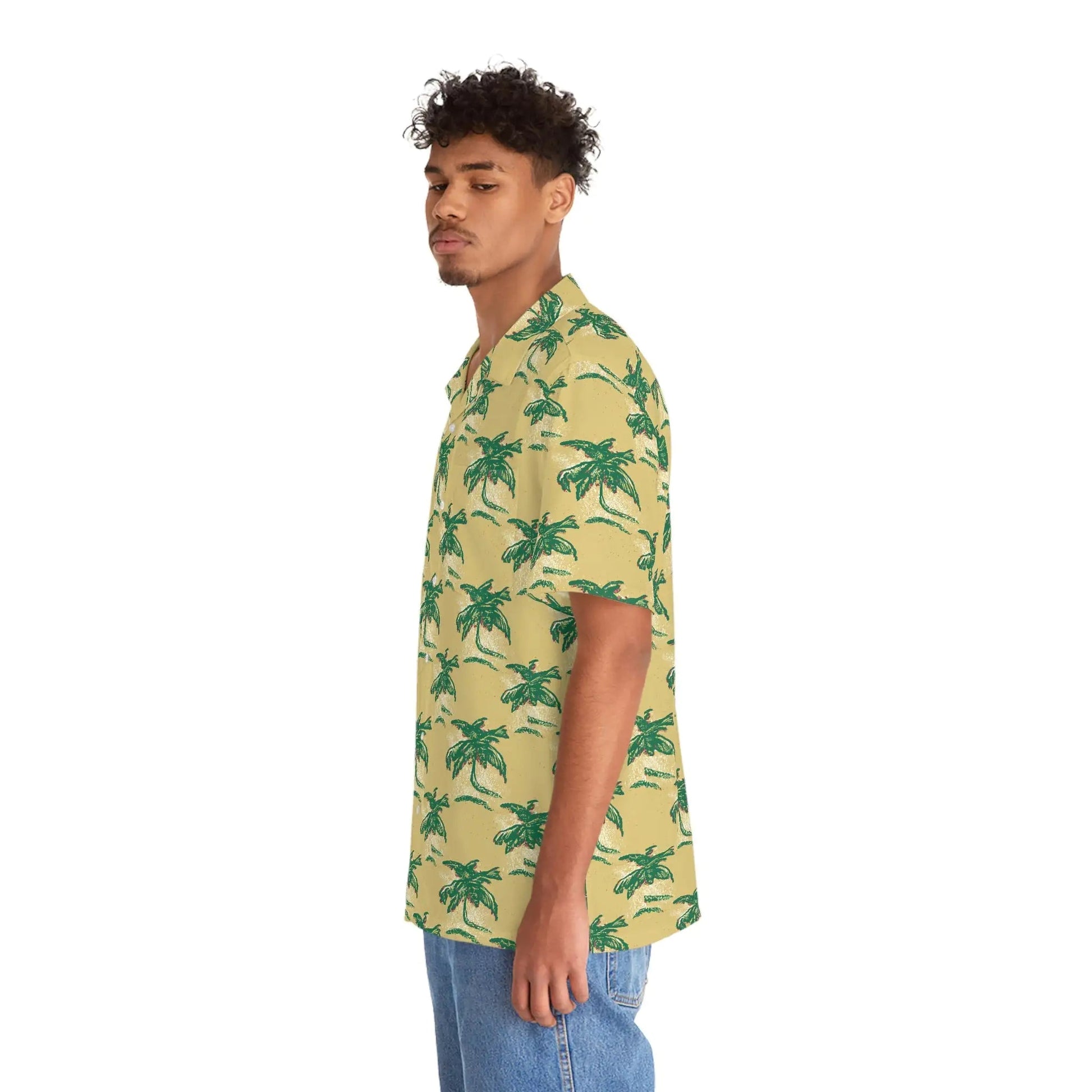 Men's Tropical Palm Mirage Hawaiian Shirt - AZ Depot Express