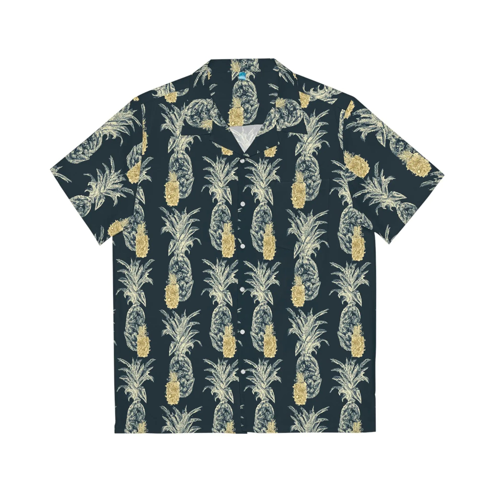 Men's Vintage Pineapple Hawaiian Shirt - AZ Depot Express