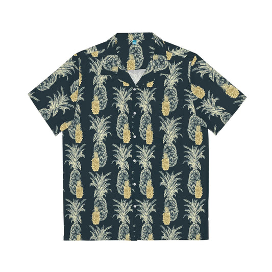 Men's Vintage Pineapple Hawaiian Shirt - AZ Depot Express