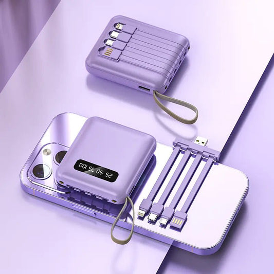 Mini Portable Power Bank 20000mAh with Cable - AZ Depot Express