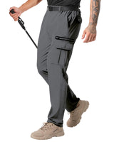 NATUVENIX Hiking Pants Men Lightweight Mens Travel Pants Quick Dry Cargo Work Pants for Men Water Resistant Fishing Pants Men Darkgrey - AZ Depot Express