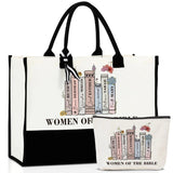 OQFGD Christian Gifts Christian Gift for Women Women of the Bible Bible Bags for Women Bible Tote Bag for Women Religious Gift for Christian Inspiration Religious Gifts For Women - AZ Depot Express