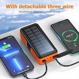Outdoor Portable 50000mAh Solar Power Bank with Cable - AZ Depot Express