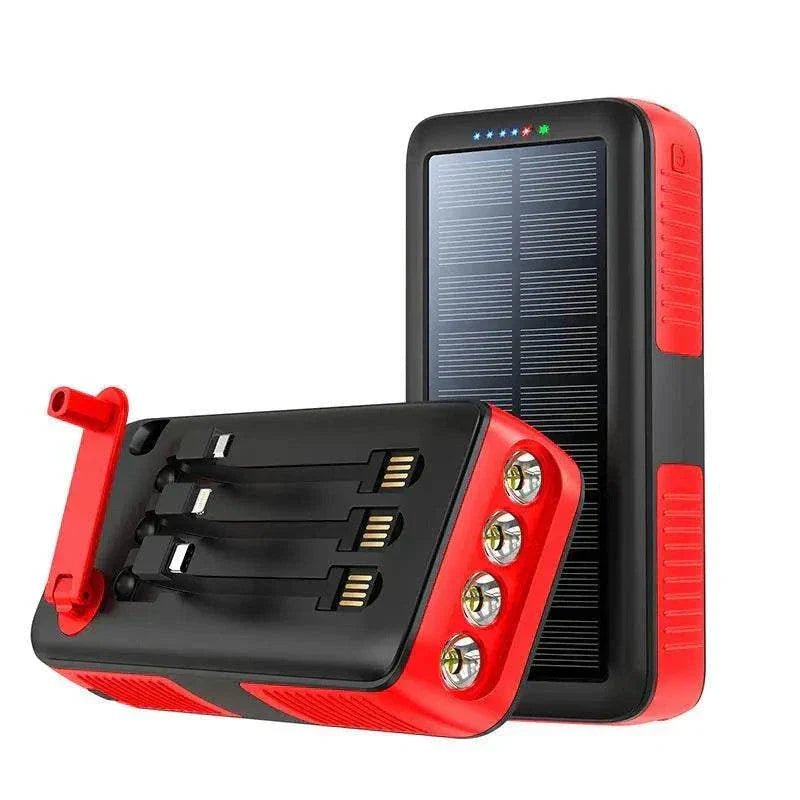 Outdoor Portable 50000mAh Solar Power Bank with Cable - AZ Depot Express