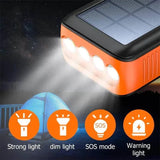 Outdoor Portable 50000mAh Solar Power Bank with Cable - AZ Depot Express