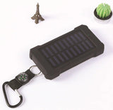 Outdoor Waterproof Compass Solar Power Bank 10000mAh - AZ Depot Express