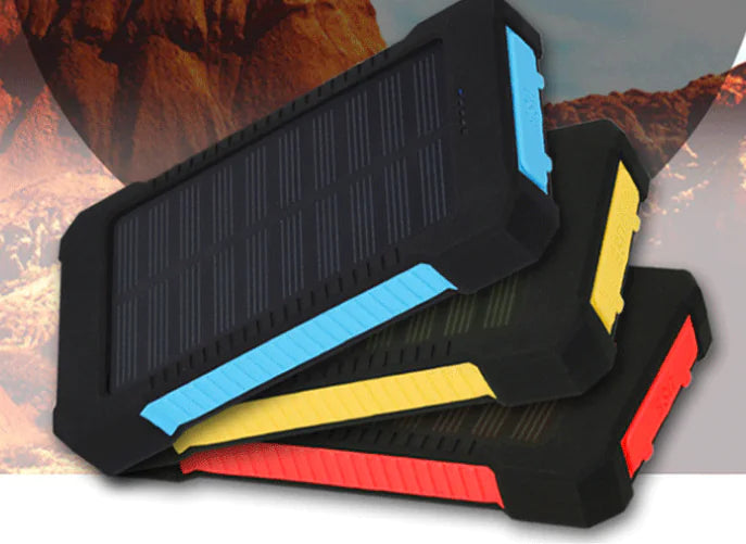 Outdoor Waterproof Compass Solar Power Bank 10000mAh