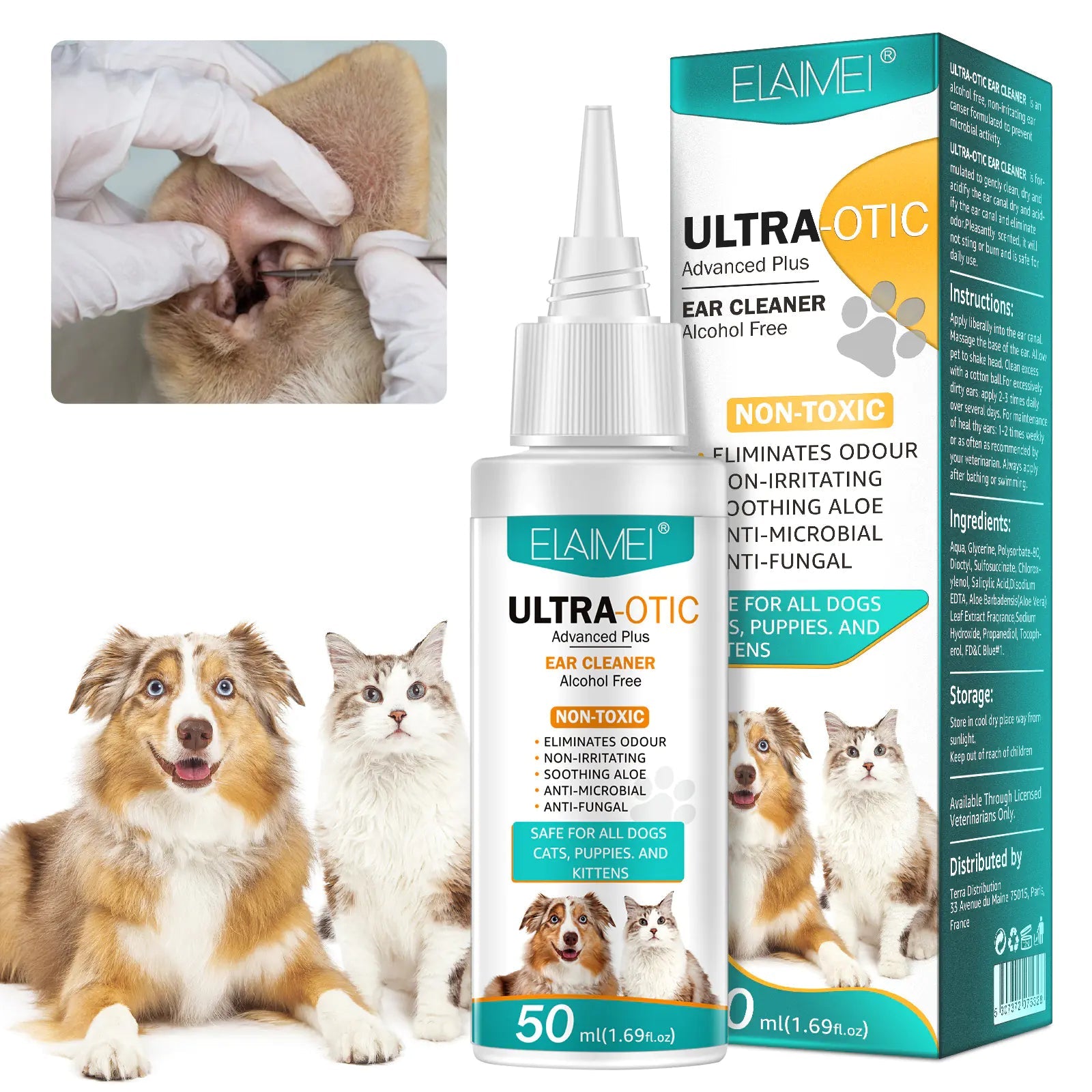 Pet Ear Cleaner 50ml - AZ Depot Express