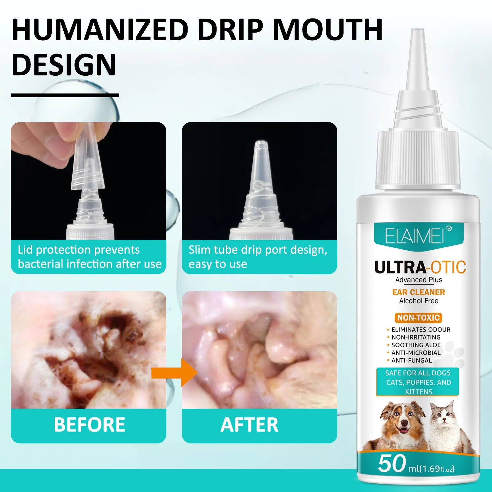 Pet Ear Cleaner 50ml - AZ Depot Express