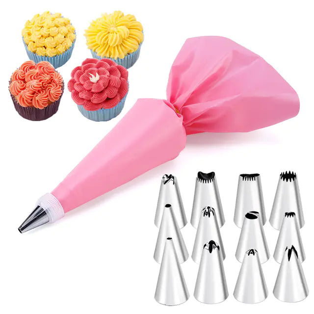 14-Piece Cake Decorating Tip Set