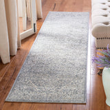 SAFAVIEH Brentwood Collection Runner Rug - 2 x 22 Light Grey & Ivory Medallion Distressed Design Non - Shedding & Easy Care Ideal for High Traffic Areas in Living Room Bedroom (BNT832F) - AZ Depot Express