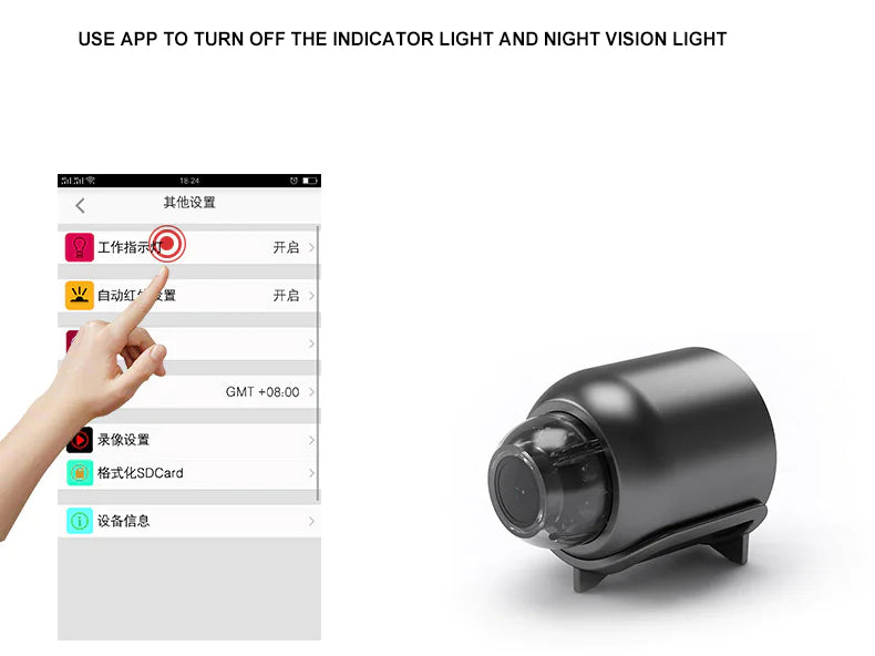 1080P HD Night Vision Mini Wireless WiFi Surveillance Camera
