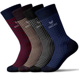 SOCKS BOX Mens Dress Socks Super Soft Natural Bamboo Rayon Socks for Men Lightweight Premium Mens Socks Gift Box - AZ Depot Express