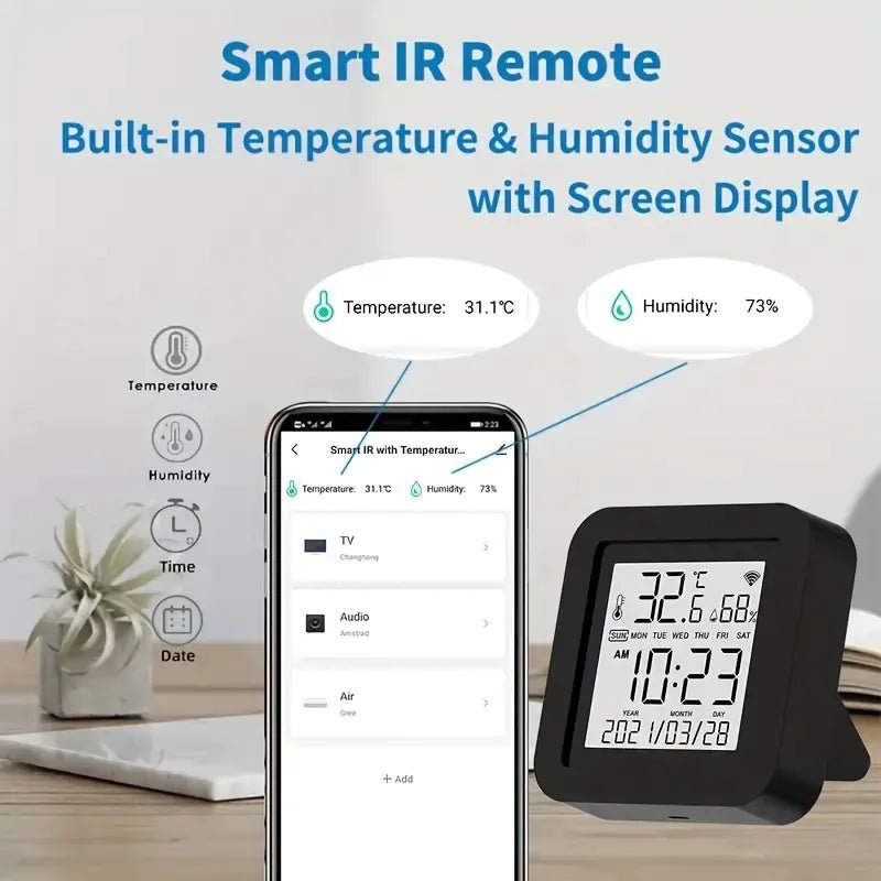 Tuya Smart WiFi Temperature and Humidity Sensor - AZ Depot Express
