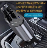USB - C Retractable Car Charger - AZ Depot Express