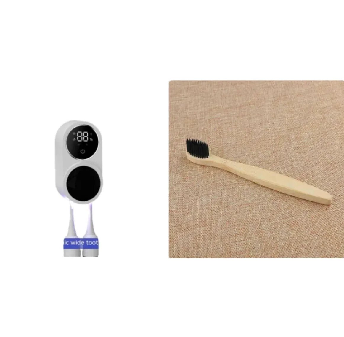 UV Toothbrush Sanitizer & Holder - Rechargeable Germ Eliminator - AZ Depot Express