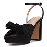 VIMISAOI Womens Heeled Sandals Platform Sandals Women White Sandals Women Dress Sandals for Women Wedding Shoes for Bride - AZ Depot Express