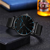 Waterproof Men's Watch Stainless Steel Quartz Luminous Classic Watches Business - AZ Depot Express