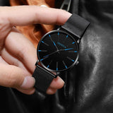 Waterproof Men's Watch Stainless Steel Quartz Luminous Classic Watches Business - AZ Depot Express
