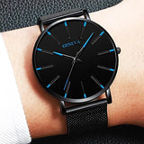 Waterproof Men's Watch Stainless Steel Quartz Luminous Classic Watches Business - AZ Depot Express