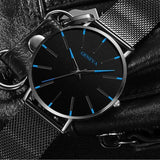 Waterproof Men's Watch Stainless Steel Quartz Luminous Classic Watches Business - AZ Depot Express