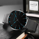 Waterproof Men's Watch Stainless Steel Quartz Luminous Classic Watches Business - AZ Depot Express