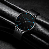 Waterproof Men's Watch Stainless Steel Quartz Luminous Classic Watches Business - AZ Depot Express