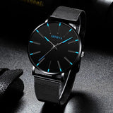 Waterproof Men's Watch Stainless Steel Quartz Luminous Classic Watches Business - AZ Depot Express