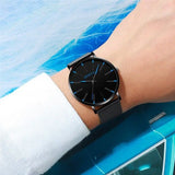 Waterproof Men's Watch Stainless Steel Quartz Luminous Classic Watches Business - AZ Depot Express