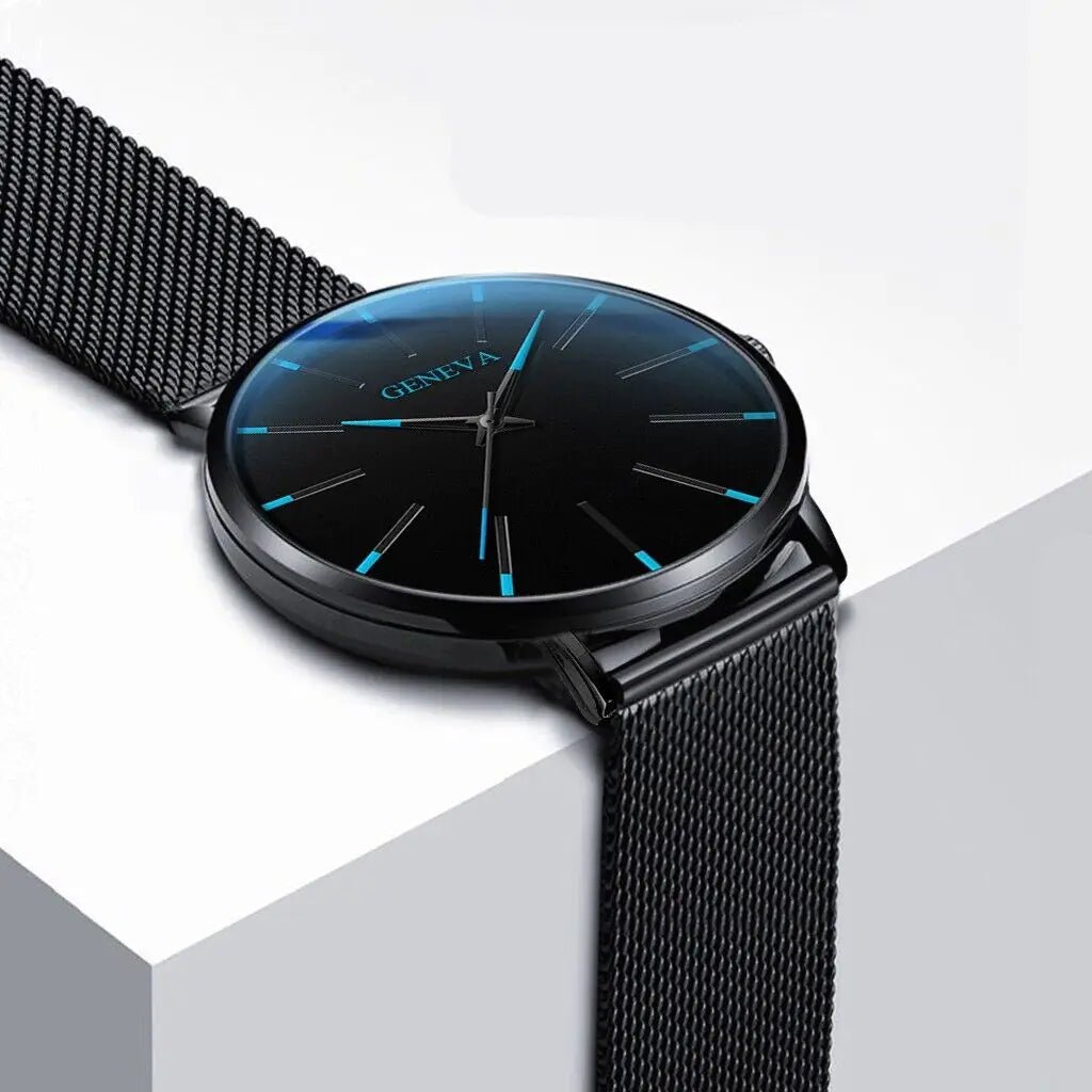 Waterproof Men's Watch Stainless Steel Quartz Luminous Classic Watches Business - AZ Depot Express