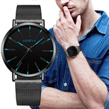 Waterproof Men's Watch Stainless Steel Quartz Luminous Classic Watches Business - AZ Depot Express