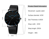 Waterproof Men's Watch Stainless Steel Quartz Luminous Classic Watches Business - AZ Depot Express