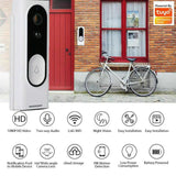 WiFi Video Doorbell - 1080P HD Security Camera with Wireless Chime and Two - Way Audio - AZ Depot Express