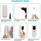 WiFi Video Doorbell - 1080P HD Security Camera with Wireless Chime and Two - Way Audio - AZ Depot Express