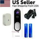 WiFi Video Doorbell - 1080P HD Security Camera with Wireless Chime and Two - Way Audio - AZ Depot Express