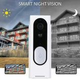 WiFi Video Doorbell - 1080P HD Security Camera with Wireless Chime and Two - Way Audio - AZ Depot Express