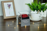 WILDLOVE Preserved Real Rose with I Love You Necklace - AZ Depot Express