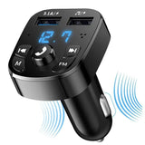 Wireless Car Bluetooth FM Transmitter MP3 Audio USB Charger Adapter Handsfree - AZ Depot Express