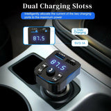 Wireless Car Bluetooth FM Transmitter MP3 Audio USB Charger Adapter Handsfree - AZ Depot Express