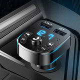 Wireless Car Bluetooth FM Transmitter MP3 Audio USB Charger Adapter Handsfree - AZ Depot Express