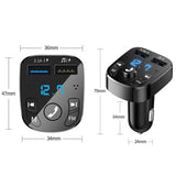 Wireless Car Bluetooth FM Transmitter MP3 Audio USB Charger Adapter Handsfree - AZ Depot Express